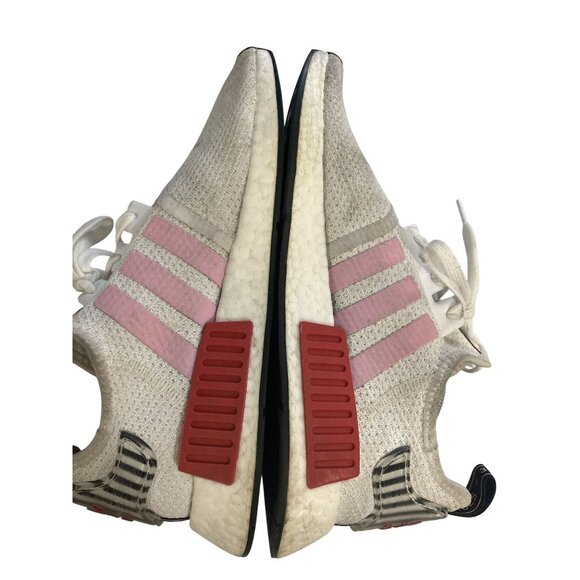 Adidas NMD_R1  womens Size 10 Mesh Knit Upper White & Pink Sneakers shoes - Picture 7 of 8